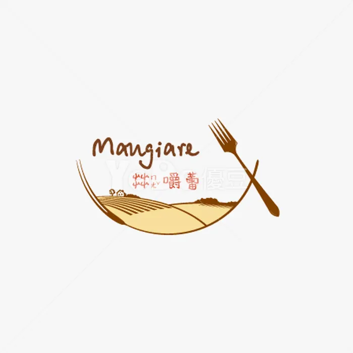 圖像Logo設計-Mangiare